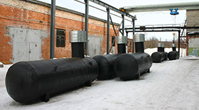 Подземные газгольдеры УЛЬЯНОВСК. Горизонтальный газгольдер